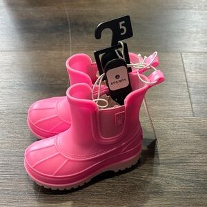 Sperry Kids Bright Pink Rain Boots